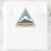 Nationaal park North Cascades Vierkante Sticker (Tas)