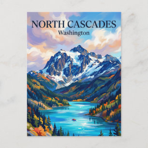 Nationaal park North Cascades Washington Briefkaart