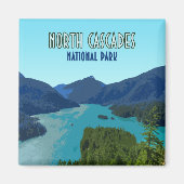 Nationaal park North Cascades Washington Magneet (Voorkant)