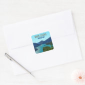 Nationaal park North Cascades Washington Vierkante Sticker (Envelop)