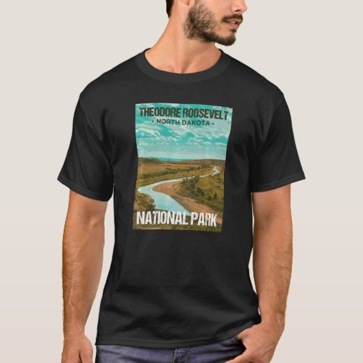 Nationaal park North Dakota T-shirt (Voorkant)