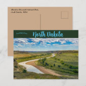 Nationaal park North Dakota Theodore Roosevelt Briefkaart (Voorkant / Achterkant)