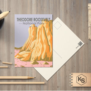 Nationaal park North Dakota Theodore Roosevelt Briefkaart