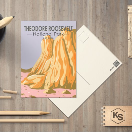 Nationaal park North Dakota Theodore Roosevelt Briefkaart