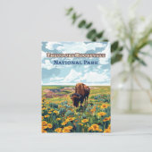 Nationaal park North Dakota Theodore Roosevelt Briefkaart (Staand voorkant)