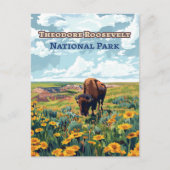 Nationaal park North Dakota Theodore Roosevelt Briefkaart (Voorkant)