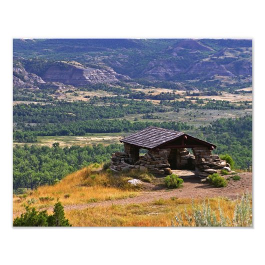 Nationaal park North Dakota Theodore Roosevelt Foto Afdruk (Voorkant)