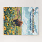 Nationaal park North Dakota Theodore Roosevelt Legpuzzel (Horizontaal)