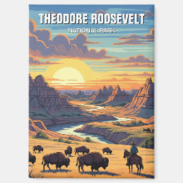 Nationaal park North Dakota Theodore Roosevelt Magneet