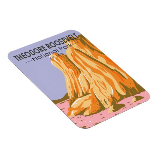 Nationaal park North Dakota Theodore Roosevelt Magneet (Rechterzijde)