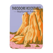 Nationaal park North Dakota Theodore Roosevelt Magneet (Verticaal)