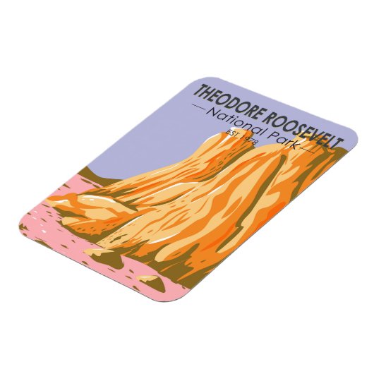 Nationaal park North Dakota Theodore Roosevelt Magneet (Linkerzijde)