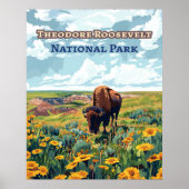 Nationaal park North Dakota Theodore Roosevelt Poster (Voorkant)