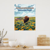 Nationaal park North Dakota Theodore Roosevelt Poster (Keuken)
