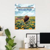 Nationaal park North Dakota Theodore Roosevelt Poster (Thuiskantoor)