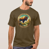 Nationaal park North Dakota Theodore Roosevelt T-shirt (Voorkant)