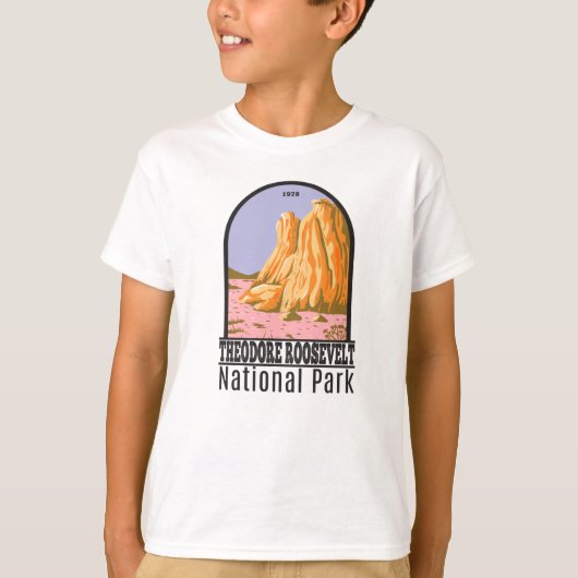 Nationaal park North Dakota Theodore Roosevelt T-shirt (Voorkant)