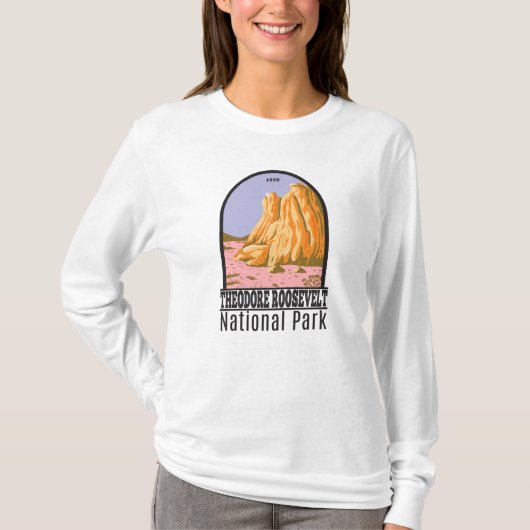 Nationaal park North Dakota Theodore Roosevelt T-shirt (Voorkant)