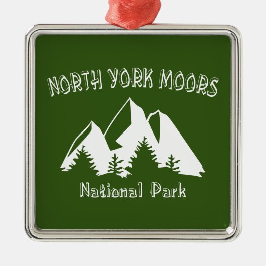 Nationaal park North York Moors Metalen Ornament (Voorkant)