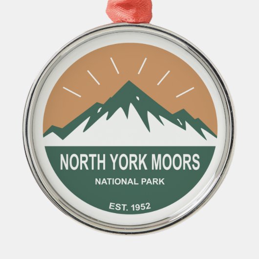 Nationaal park North York Moors Metalen Ornament (Voorkant)
