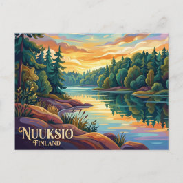 Nationaal park Nuuksio Finland Briefkaart