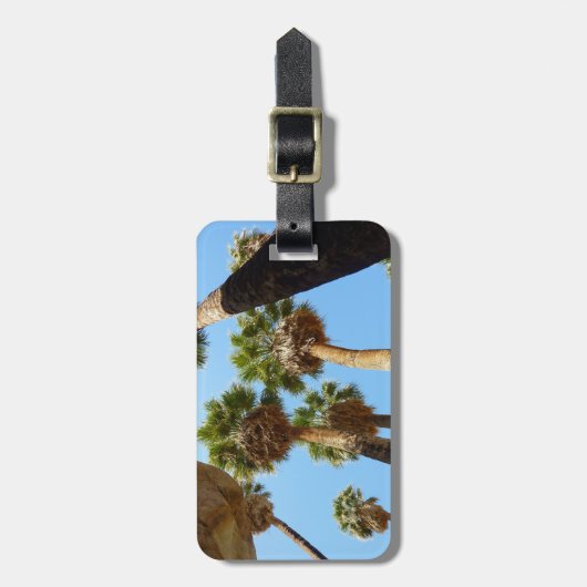 Nationaal Park Oasis Palms bij Joshua Bagagelabel (Voorkant verticaal)