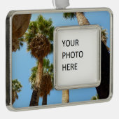 Nationaal Park Oasis Palms bij Joshua Verzilverd Omlijst Ornament (Rechts)