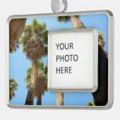 Nationaal Park Oasis Palms bij Joshua Verzilverd Omlijst Ornament (Links)