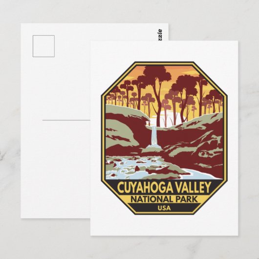 Nationaal park Ohio  Emblem Briefkaart (Voorkant / Achterkant)