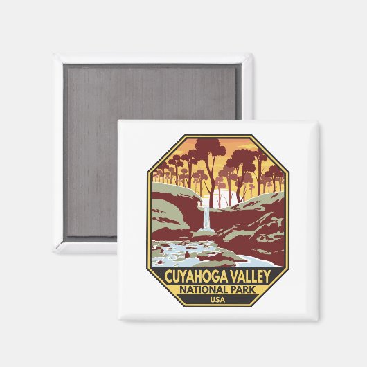 Nationaal park Ohio  Emblem Magneet (Voorkant / Achterkant)