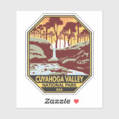 Nationaal park Ohio Emblem Sticker (Vel)