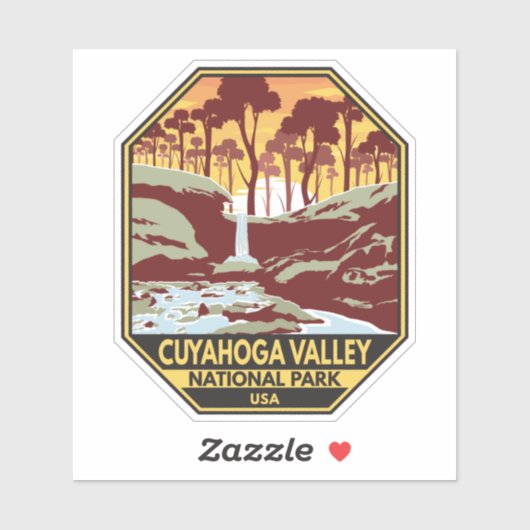 Nationaal park Ohio  Emblem Sticker (Vel)