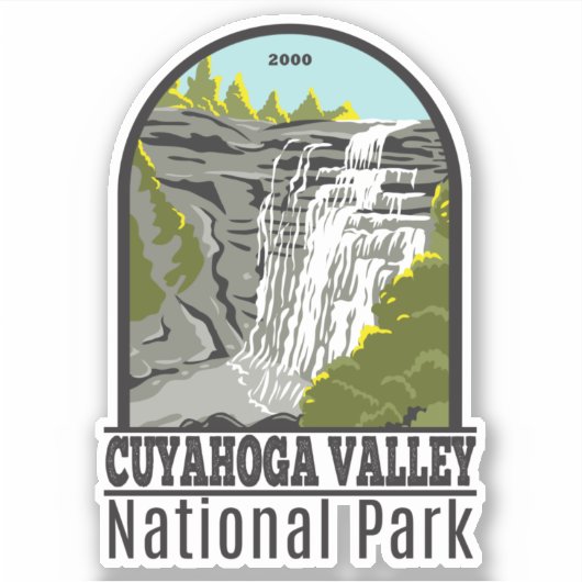 Nationaal Park Ohio  Sticker (Voorkant)