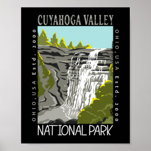 Nationaal park Ohio, verstoord door de Cuyahoga Va Poster