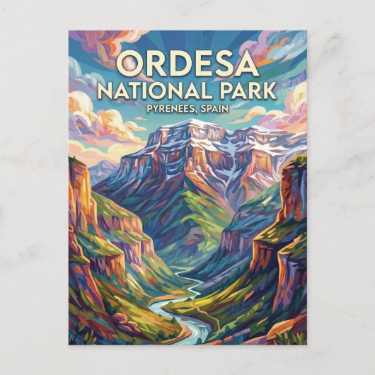 Nationaal park Ordesa y Monte Perdido Spanje Briefkaart (Voorkant)