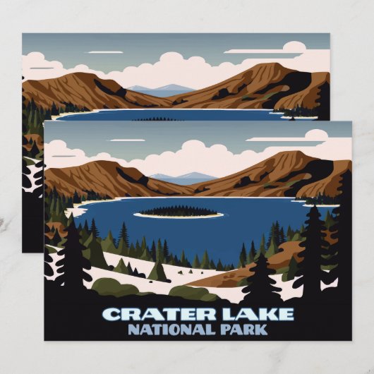 Nationaal park Oregon Kaart (Voorkant / Achterkant)