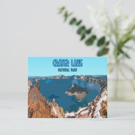 Nationaal park Oregon platte Kaart (Staand voorkant)