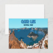 Nationaal park Oregon  platte Kaart (Voorkant / Achterkant)