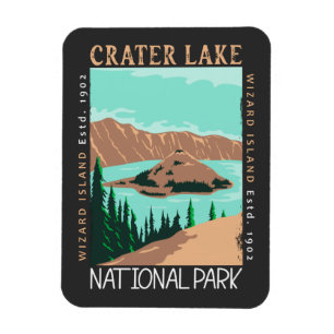 Nationaal park Oregon Retro Crater Lake Magneet