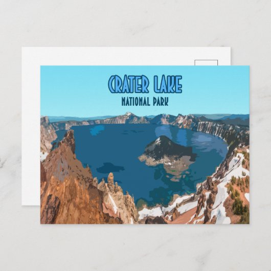 Nationaal park Oregon Vintage Briefkaart (Voorkant / Achterkant)