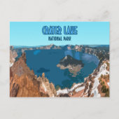 Nationaal park Oregon Vintage Briefkaart (Voorkant)