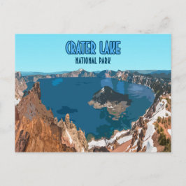 Nationaal park Oregon Vintage Briefkaart