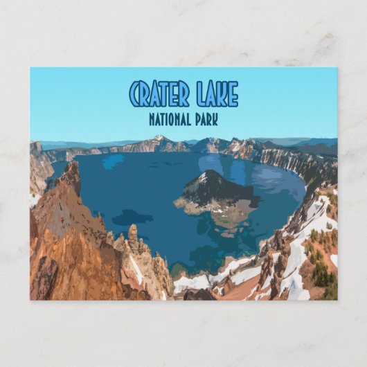 Nationaal park Oregon Vintage Briefkaart (Voorkant)