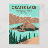 Nationaal park Oregon Vintage Briefkaart (Voorkant)