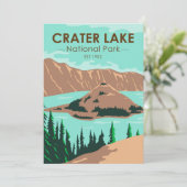 Nationaal park Oregon Vintage Feestdagenkaart (Staand voorkant)