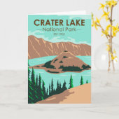 Nationaal park Oregon Vintage Kaart (Gele Bloem)