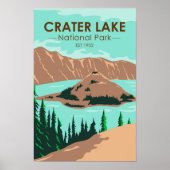 Nationaal park Oregon Vintage Poster (Voorkant)