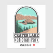 Nationaal park Oregon Vintage Sticker (Vel)