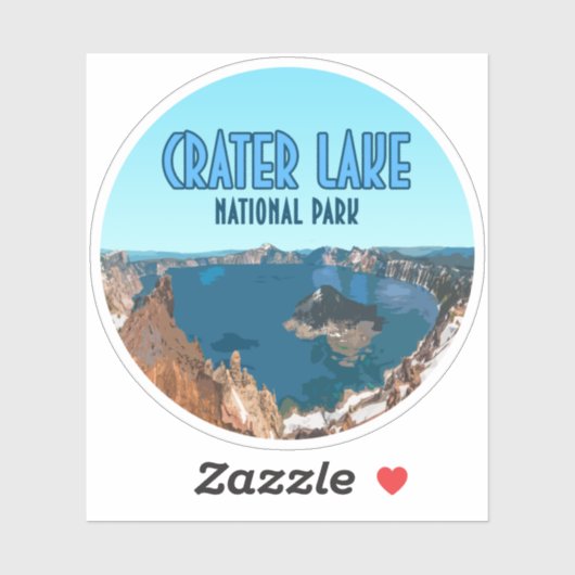 Nationaal park Oregon Vintage Sticker (Vel)