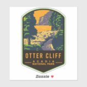 Nationaal park Otter Cliff Acadia Sticker (Vel)